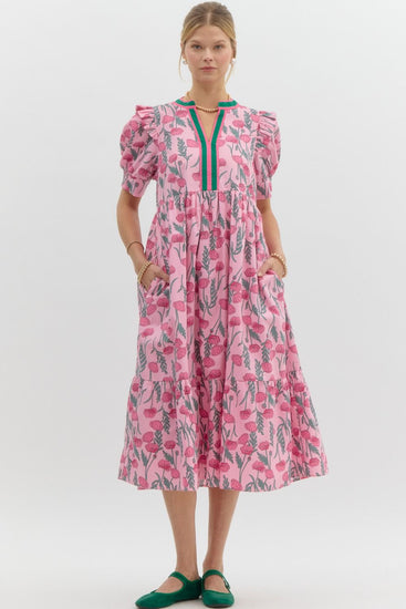 Lilah Floral Pink Dress