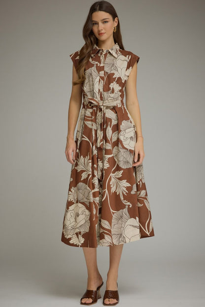 The Fern Dress Brown