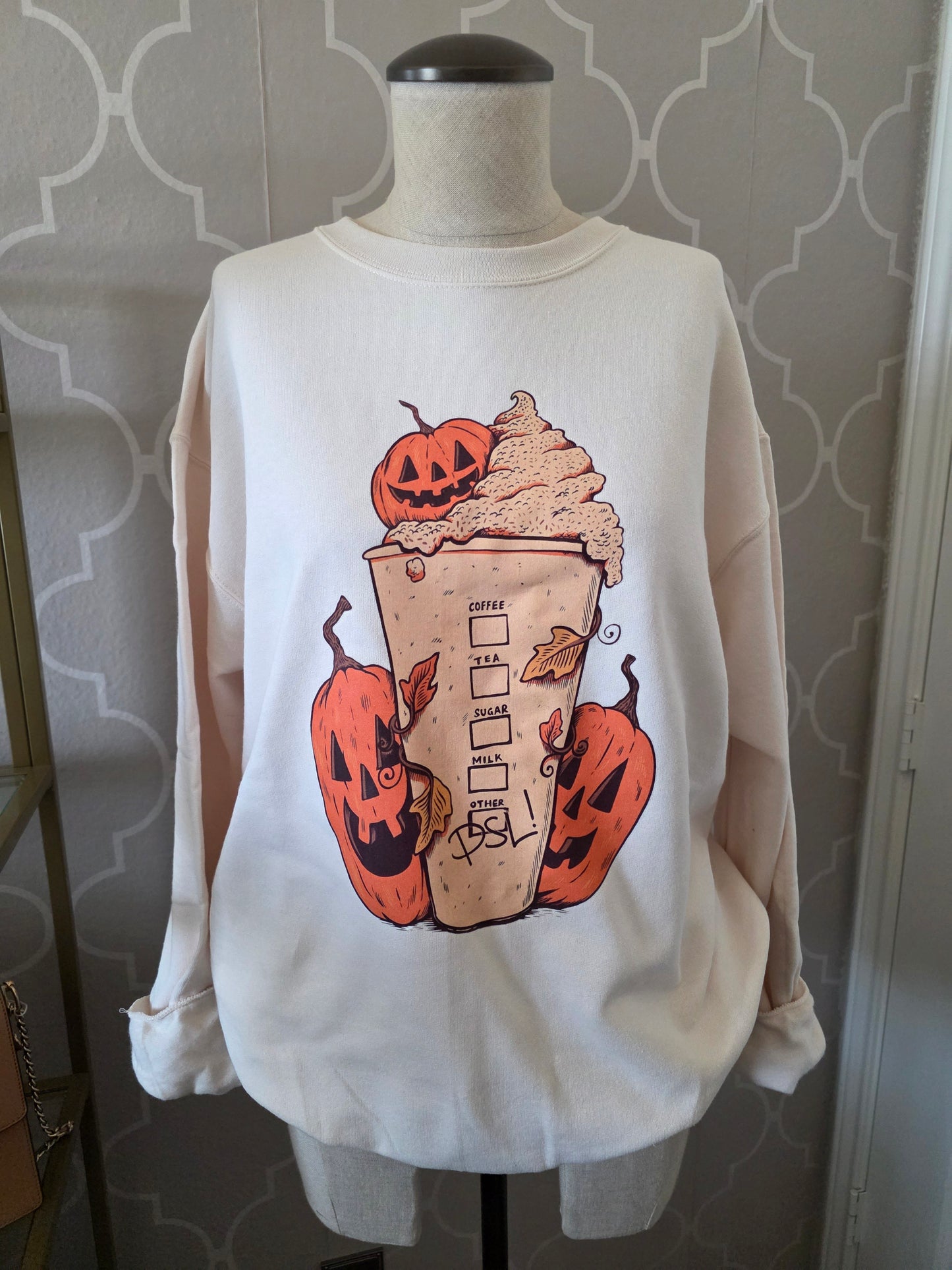 Spooky Pumpkin Spice Latte Sweatshirt