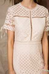 Lady in Love Lace Dress White