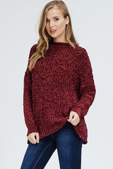 Well With My Soul Sweater Burgundy