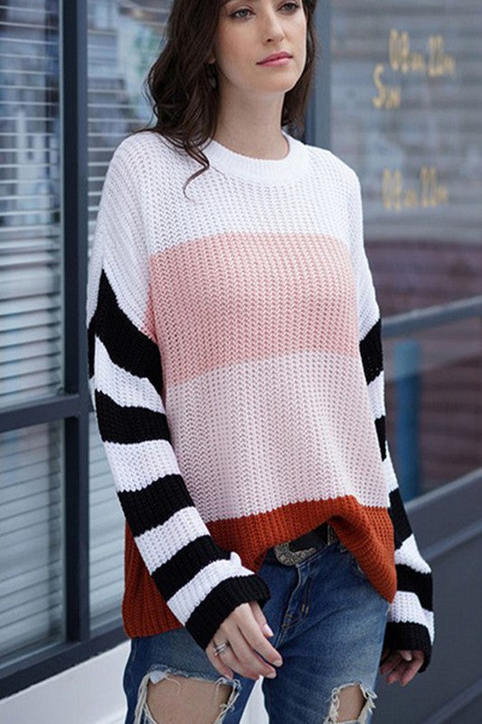 Story Sweater Pink Multi
