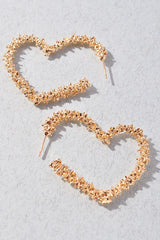 Rockefeller Gold Hearts Earrings