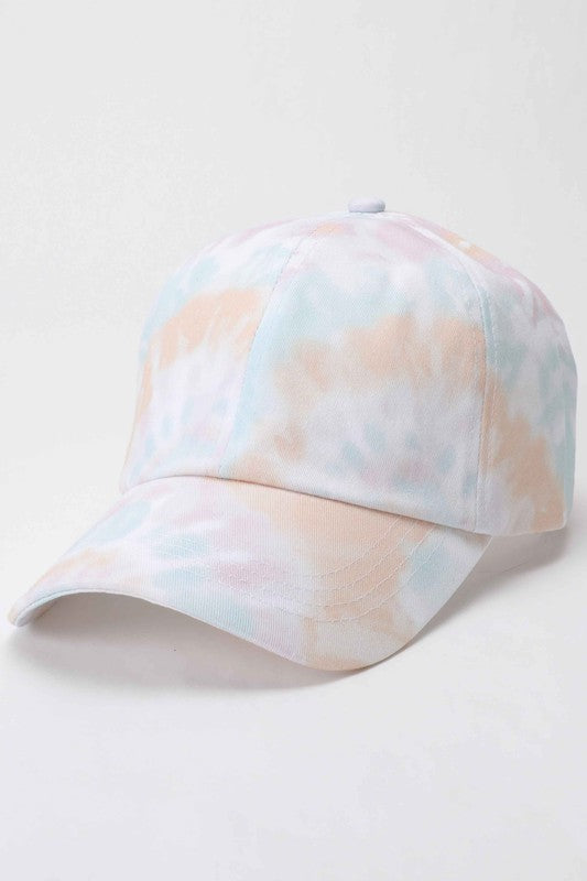 Tie Dye Hat Beige