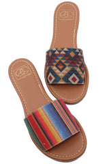 The Lulu Slide Sandal Aztec