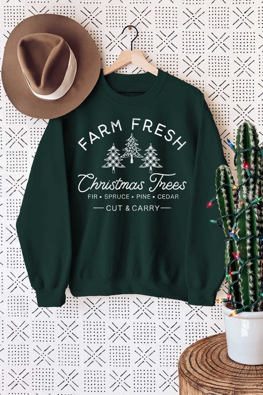 Farm Fresh Sweatshirt Hunter Green