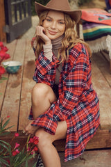 The Bertie Flannel Red