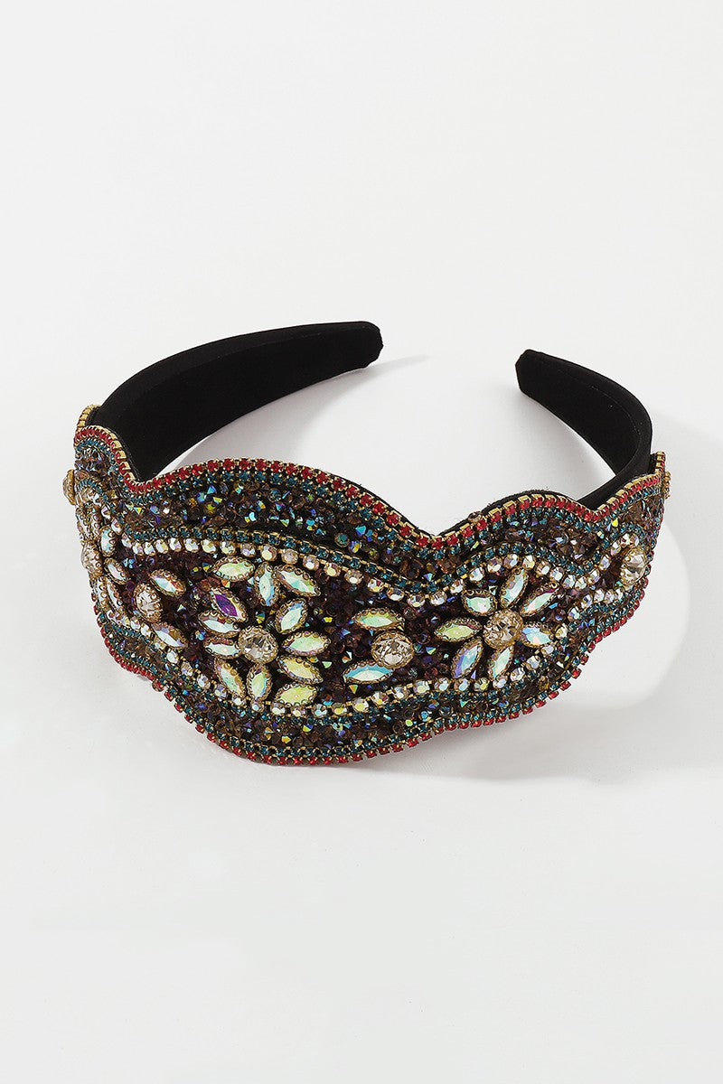 Luxury Full Rhinestone Wide Headband