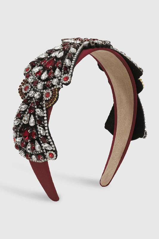 Exquisite Rhinestone Bow Headband