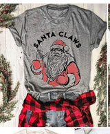 Santa Claws Christmas Tee Unisex