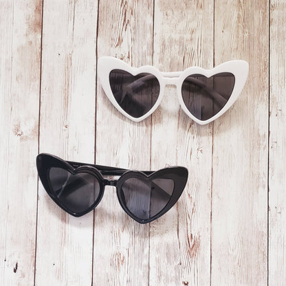 Heart Eyes Sunnies White