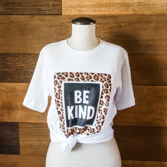Be Kind Leopard Tee