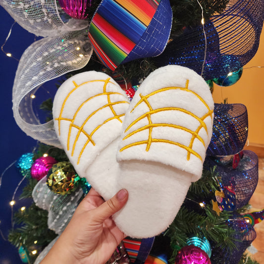 Concha Pan Dulce Slippers White/Ivory