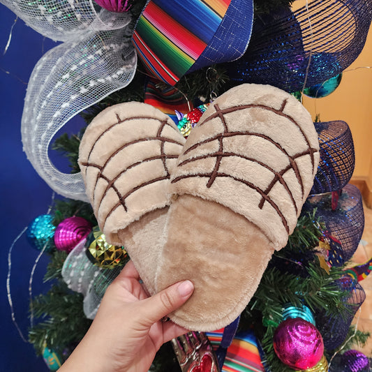 Concha Pan Dulce Slippers Chocolate Brown