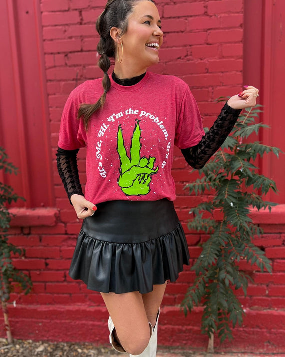 It's Me, I'm the problem Grinch Tee Red