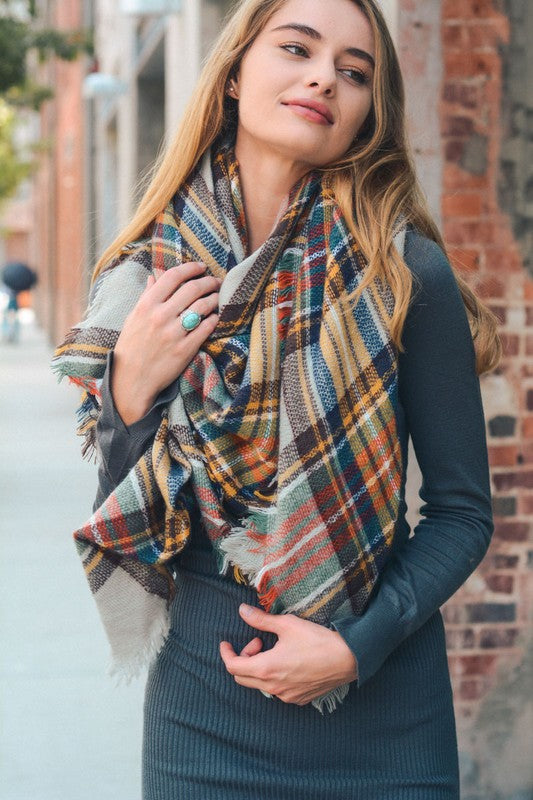 Fall Leaves Classic Blanket Scarf