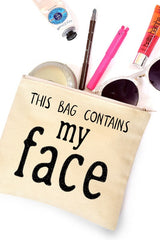 "Face" Makeup Bag