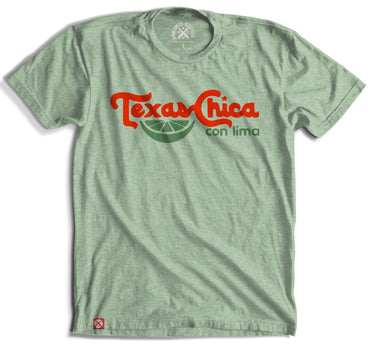 Texas Chica Con Lima Tee Mint Green