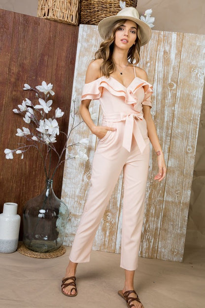 Park Avenue Jumpsuit Blush