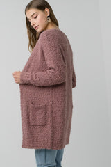 Doll In The Fall Cardigan Mauve