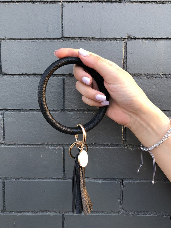 Black Bracelet Keychain