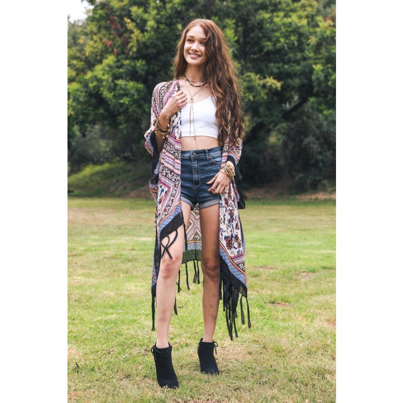 Bohemian Dreams Tassel Kimono