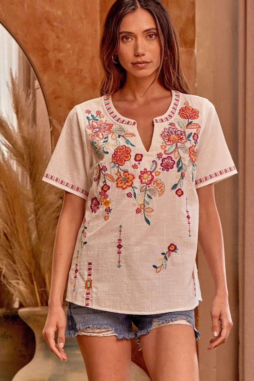 Alianna Embroidered Top
