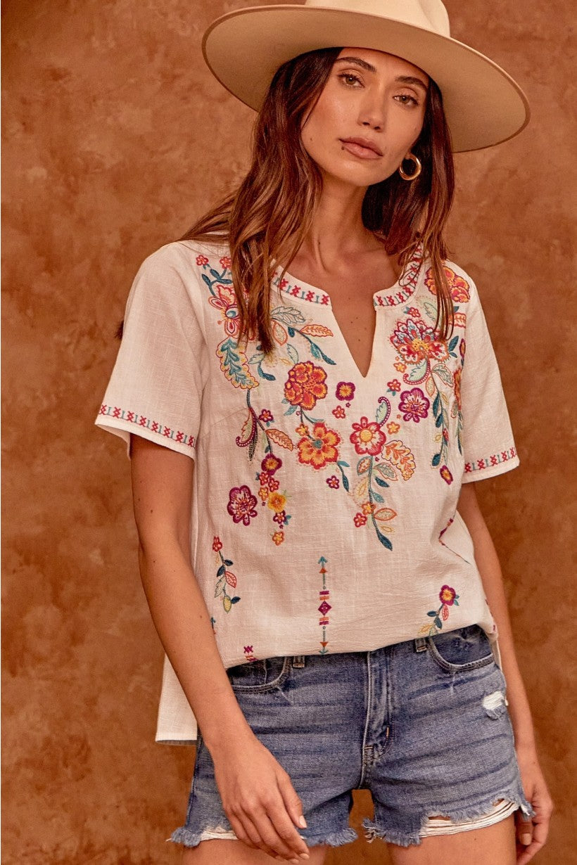 Alianna Embroidered Top