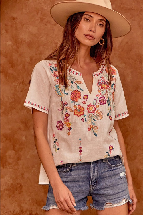 Alianna Embroidered Top