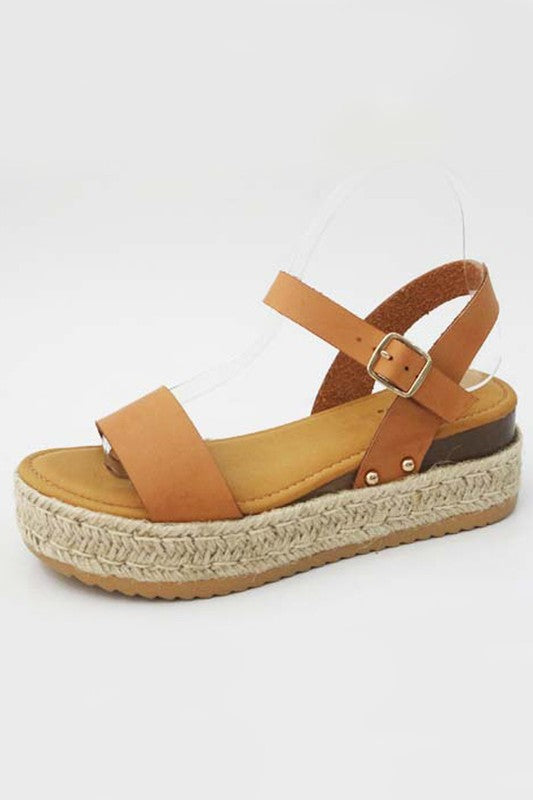 Motivate Me Espadrille Sandals Tan